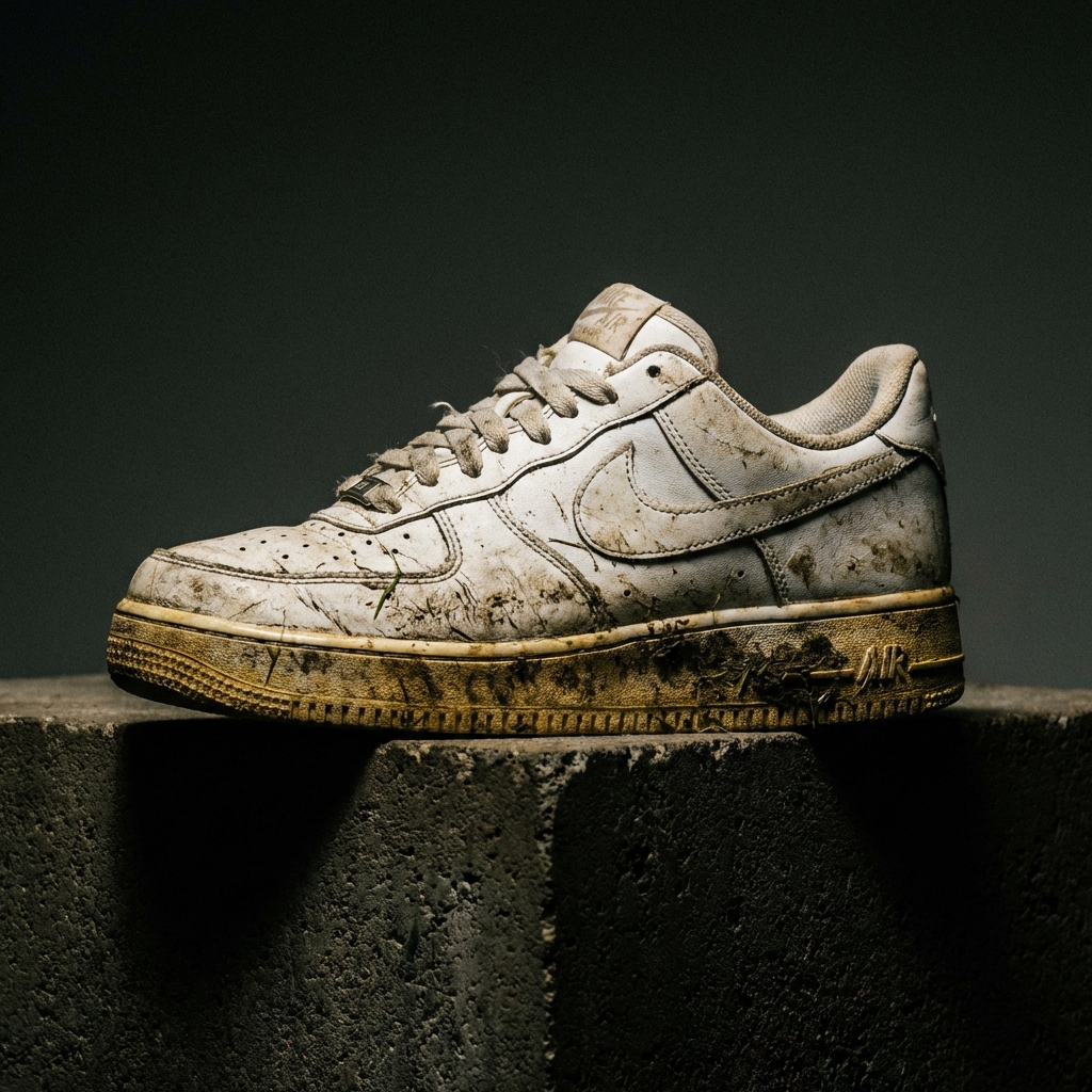 Air Force 1 antes de limpieza
